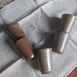 Set of Digoin stoneware glasses