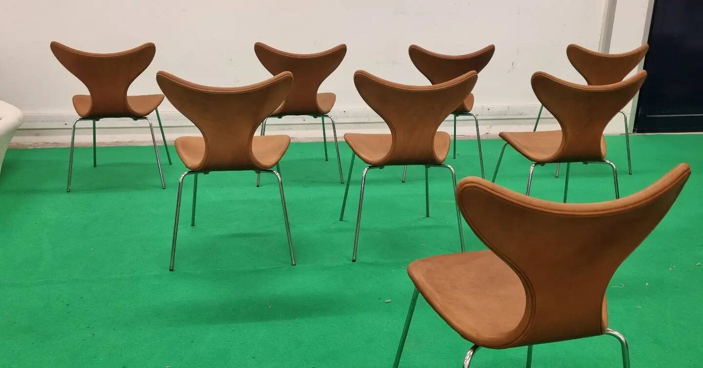 Set 8 Arne Jacobsen Mouette Fritz Hansen '70