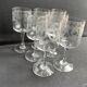 7 ½ crystal guilloche wine glasses – Art Nouveau
