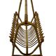 Vintage Rattan Magazine Basket Newspaper Rack 60s Rohe