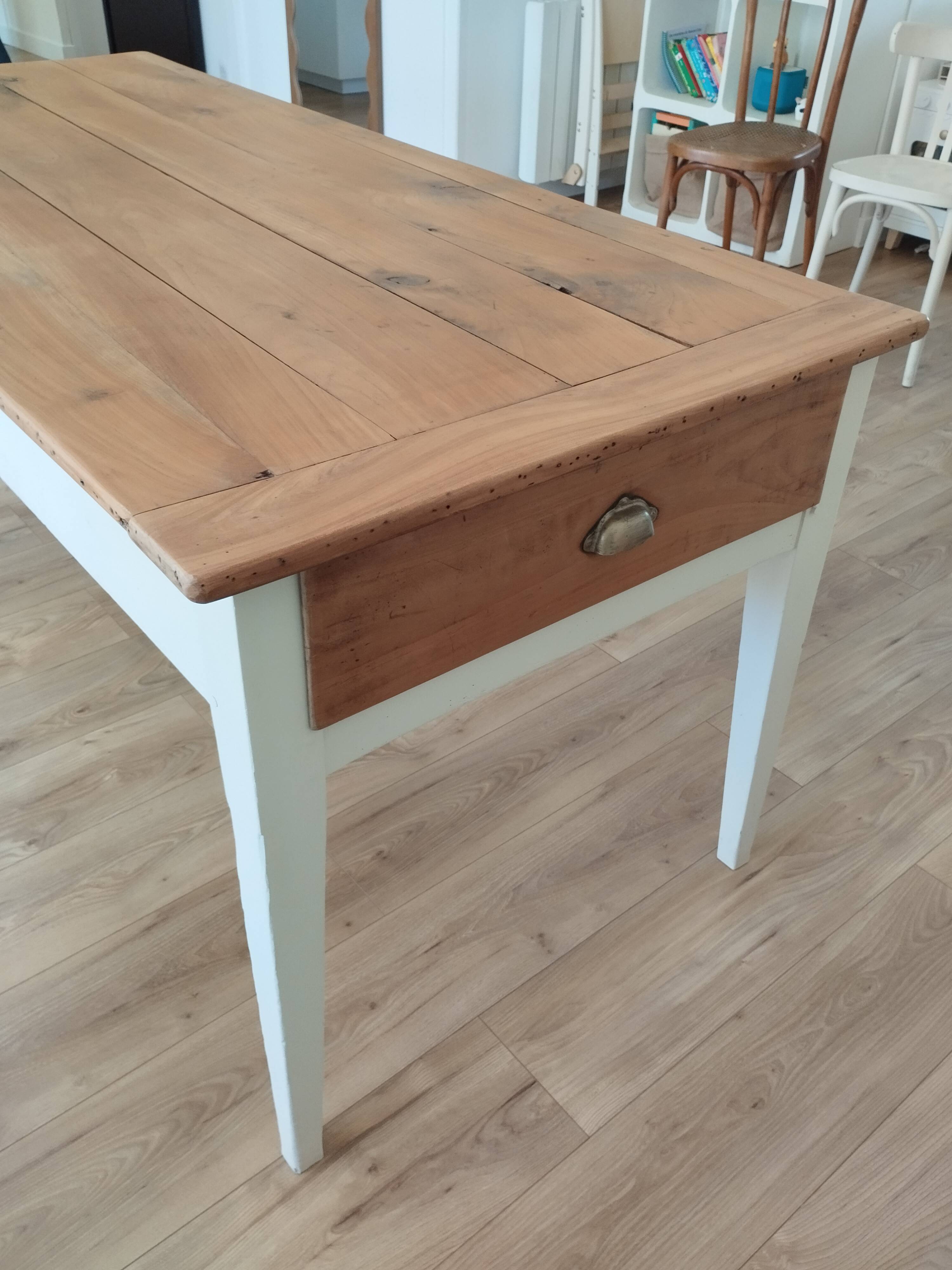 Renovated farmhouse table