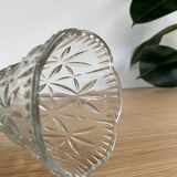 Transparent chiseled vase