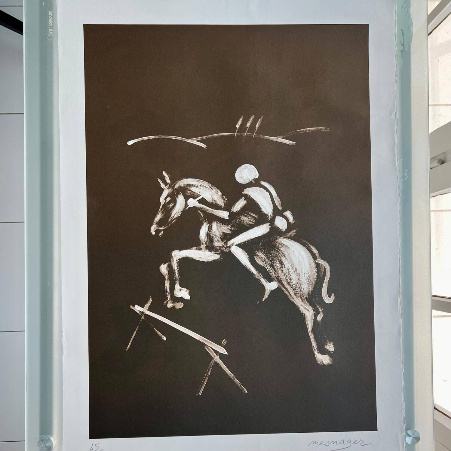 Tableau le cavalier blanc