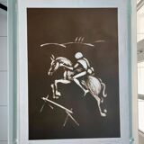 Tableau le cavalier blanc
