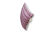 White /purple geometric cushion cover - 50 X 50