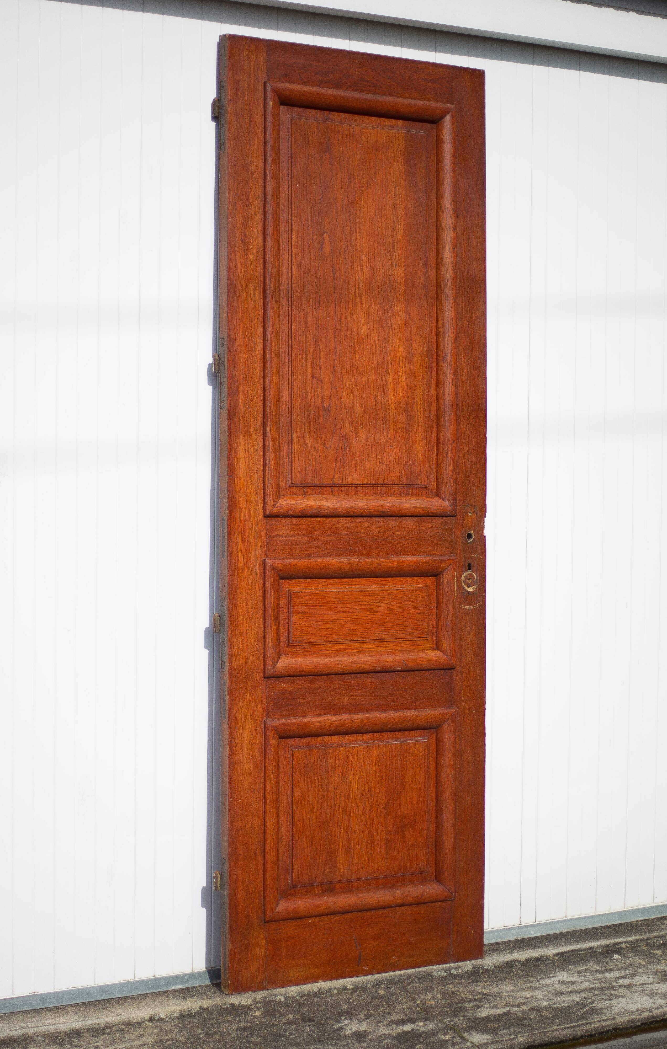 Old door, old wooden door, large vintage door, interior door, artisanal door, 50's