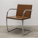 BRNO chair from the Knoll brand in brown leather