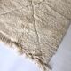 Moroccan Berber carpet Beni Ouarain with diamonds ecrus 2,44x1.61m