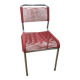 Red scoubidou chair from the 1960s.