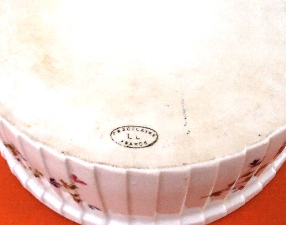 1930s souffle dish barbel decoration louis lourioux foëcy porcelain france