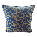 Decorative cushion amalys blue and gold