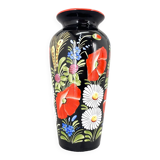 1960s Hand Painted 'Chodska' Ceramic Vase
