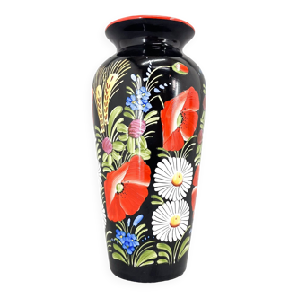 1960s Hand Painted 'Chodska' Ceramic Vase