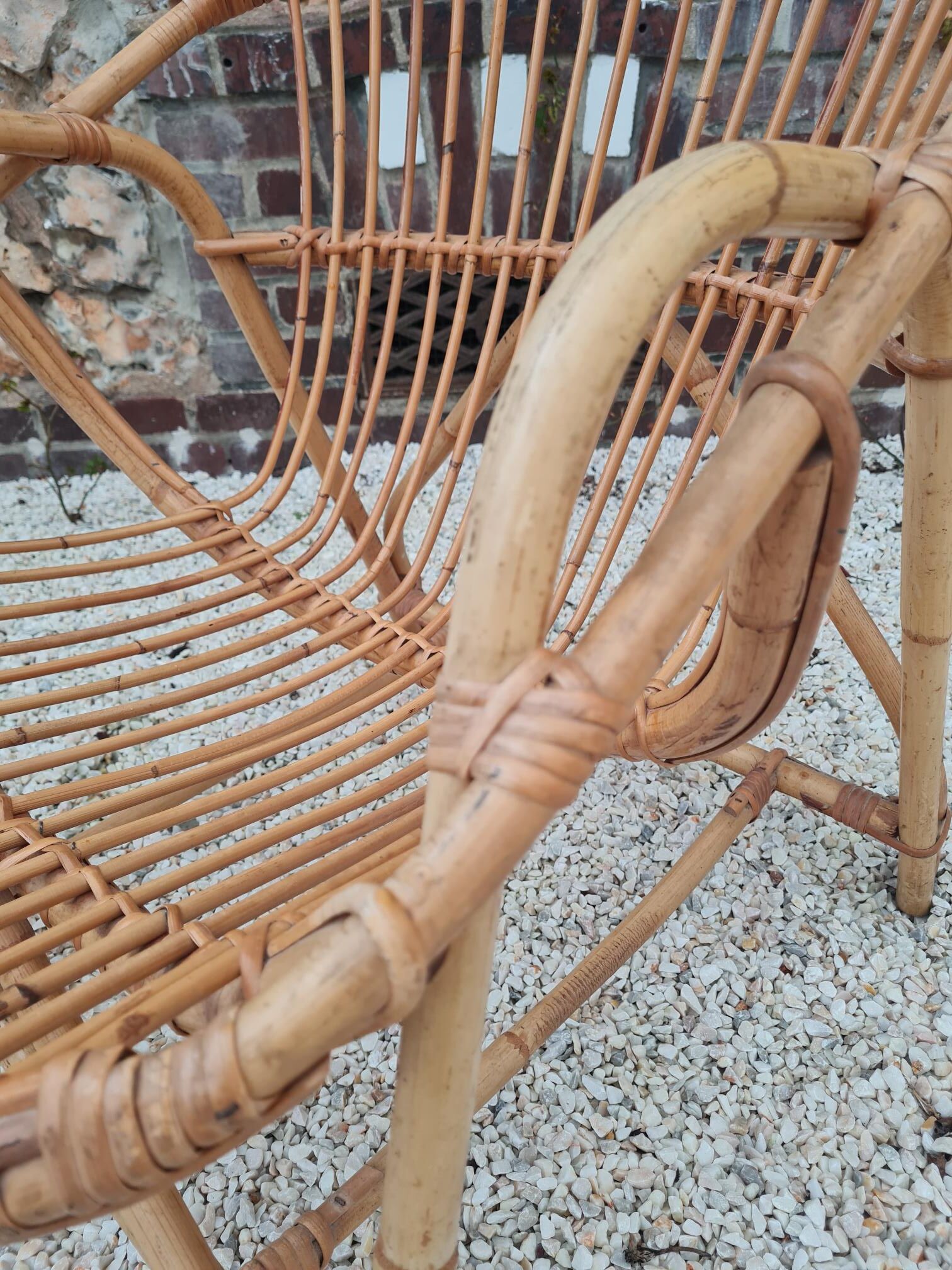 Rattan armchair 1960
