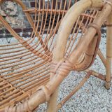 Rattan armchair 1960