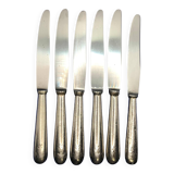 Set of 6 small silver-plated Navy knives from Ercuis