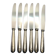 Set of 6 small silver-plated Navy knives from Ercuis