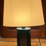 80s ceramic column table lamp