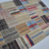 Vintage Anatolian Oushak Patchwork Rug sku 3040