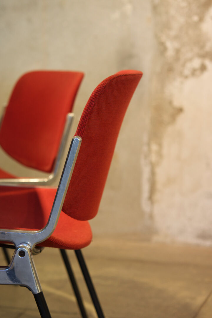 Set of ten Piretti chairs for Castelli publishing house