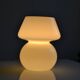 mushroom night light opal glass white Italy 80's 1980