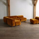 Arflex Strips sofa by Cini Boeri in velvet, Italy 1968