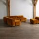 Arflex Strips sofa by Cini Boeri in velvet, Italy 1968