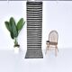 2x9 Brown White Striped Runner Rug, 69x289Cm SK 242096