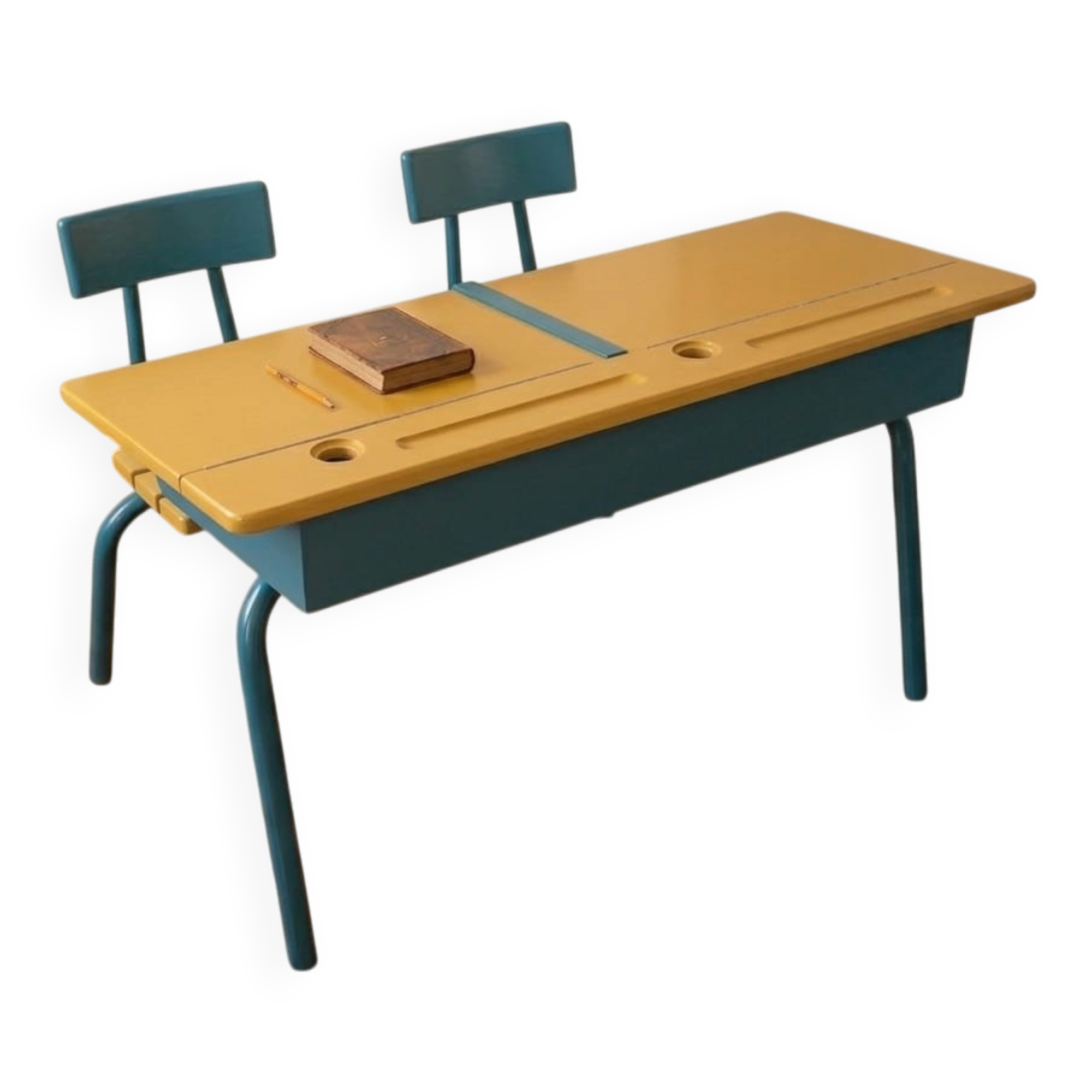 Bureau d'écolier Vintage restauré