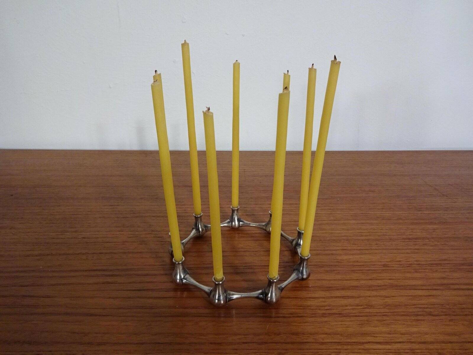Silver-Plated Brass Candleholder by Jens Quistgaard, 1960s