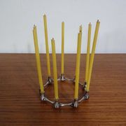 Silver-Plated Brass Candleholder by Jens Quistgaard, 1960s