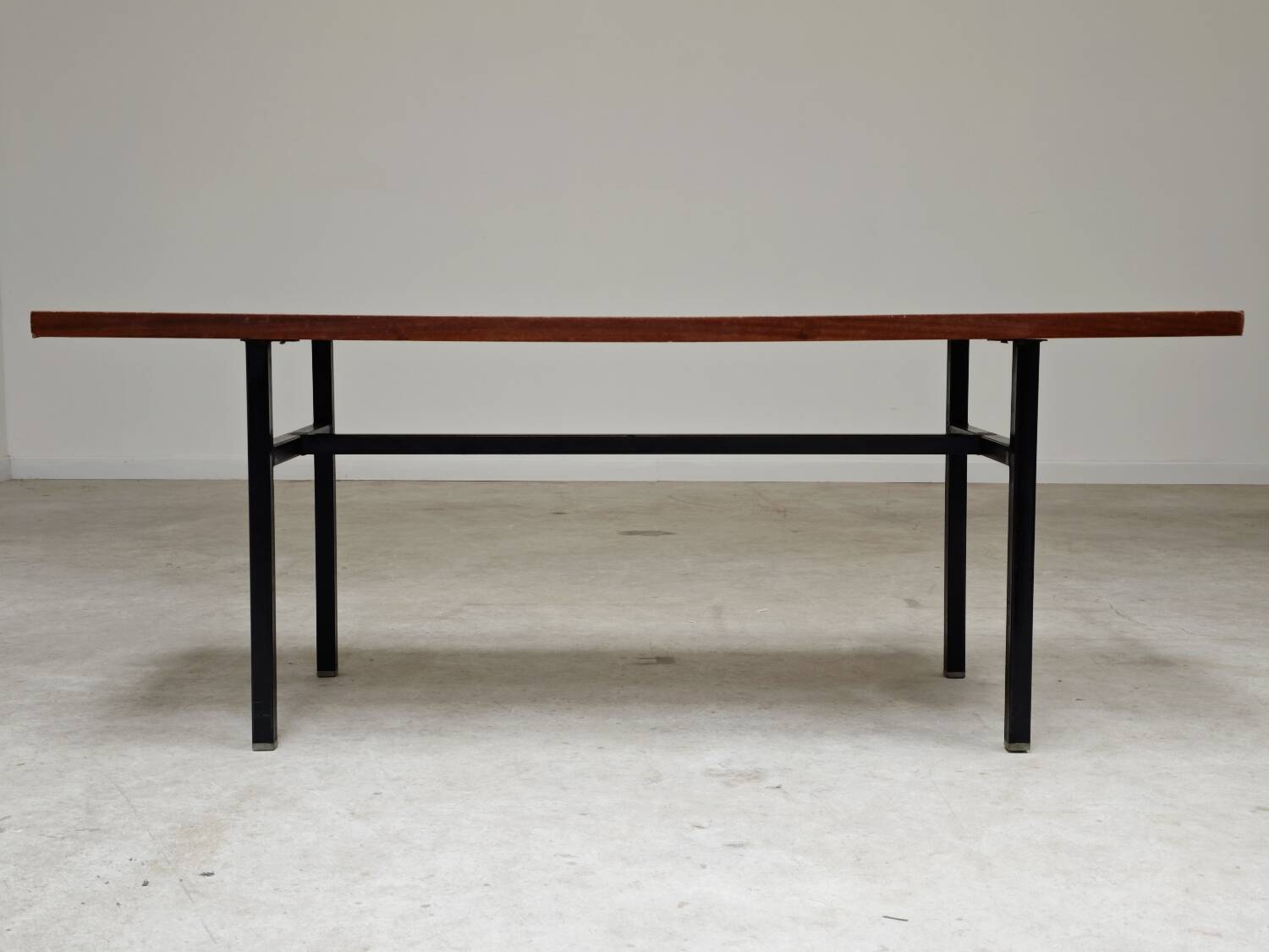Metal and wood coffee table, former Czechoslovakia 1970