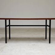 Metal and wood coffee table, former Czechoslovakia 1970