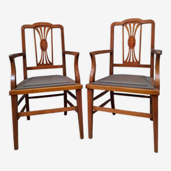 Pair of English armchairs