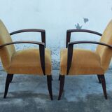 Paire de fauteuils bridge Art déco 1930