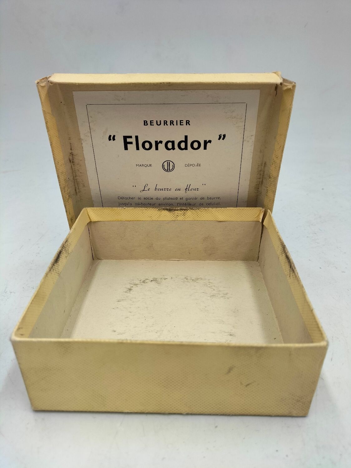 Silver-plated butter dish