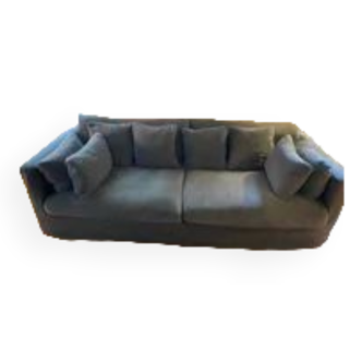 Canapé en lin gris 3/4 places