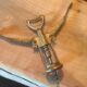 Brass lever cork puller