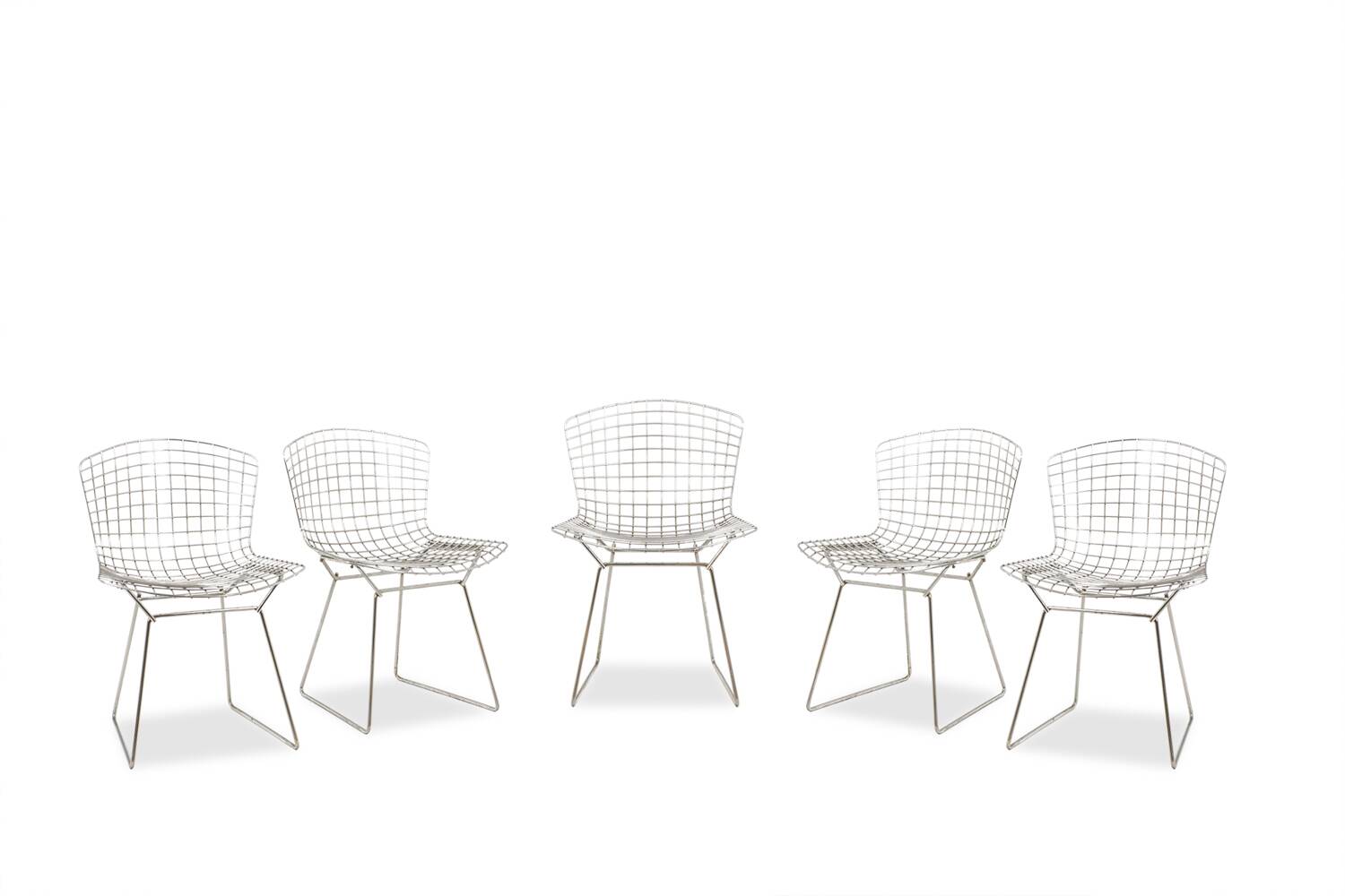 Harry Bertoia for Knoll. Set of 5 chairs. 1970s.
