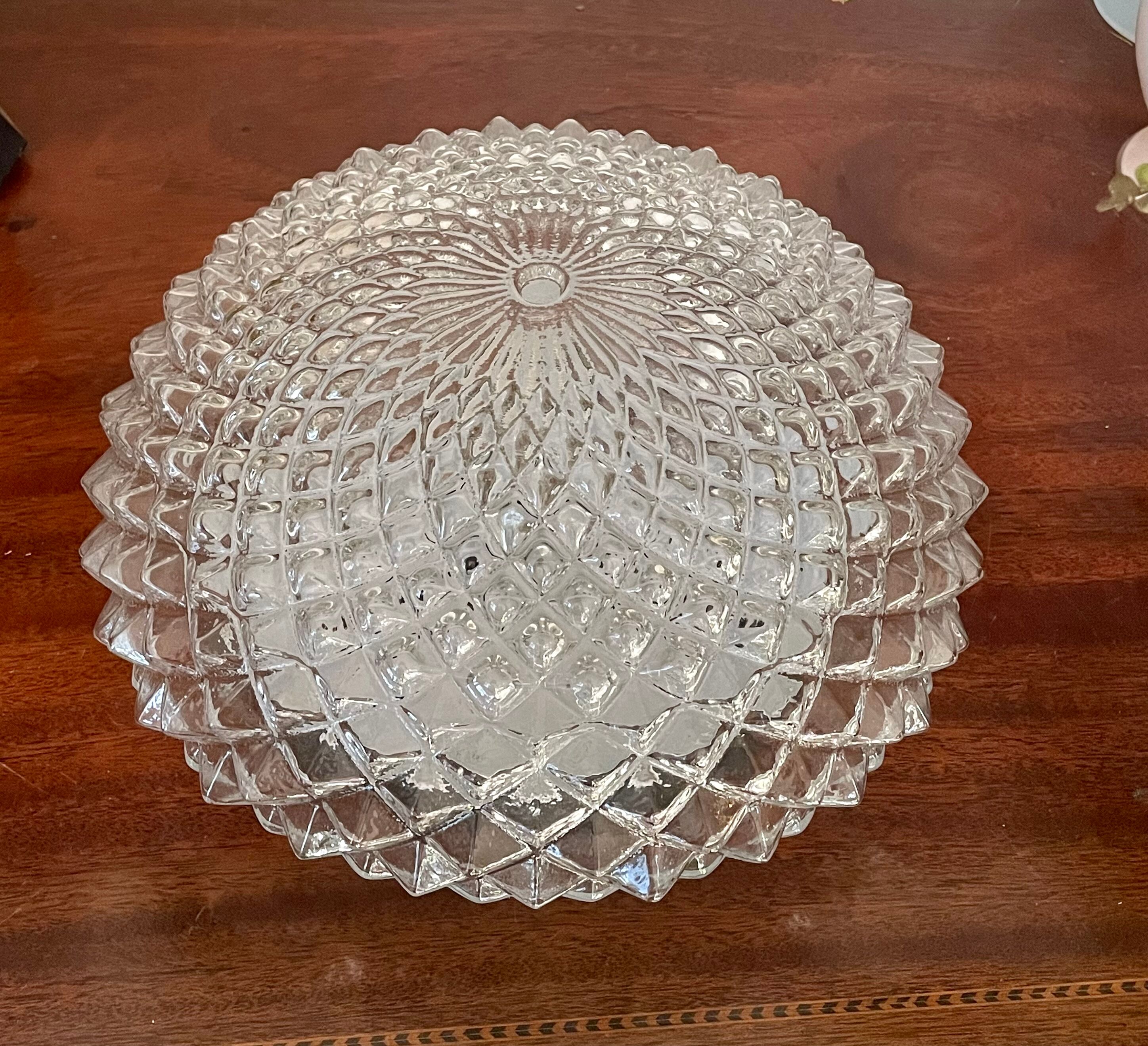 Vintage glass sea urchin ceiling lamp 25 cm