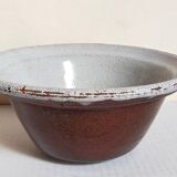 19th century enamelled earthenware salad bowl