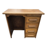 Oak children's desk with drawers