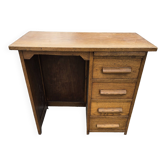 Bureau d'enfant en chêne avec tiroirs