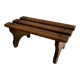 Wooden plant bench