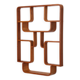 Wooden wall shelf by Ludvik Volak for Drevopodnik Holesov, 1960