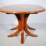 Danish Design Solid Teak Dining Table by Arrebo Möbler, 1960s