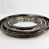Mirror hofmann ceramic gray vallauris 1950