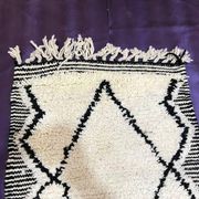 Tapis en laine pure fait main de couloir traditionnelle taille 75/300 cm