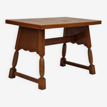 Table basse en bois de chêne, état d’origine, 1950