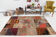 Tapis patchwork 5x8 rouge classic tapis teppich, 242x168cm